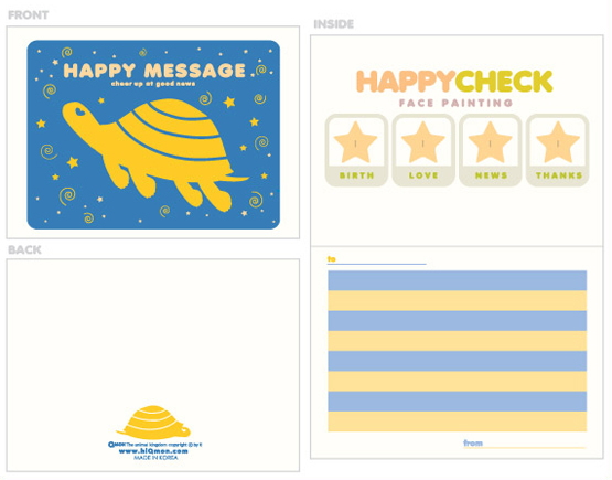 �|�X�g�J�[�h�E�L�����N�^�[love roman turtle